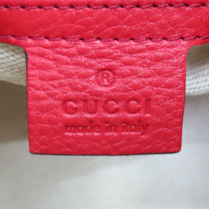 紅色 牛皮 波士頓 手提包【GUCCI 古馳】 282302-6