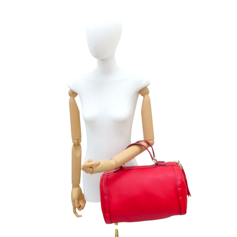 紅色 牛皮 波士頓 手提包【GUCCI 古馳】 282302-8