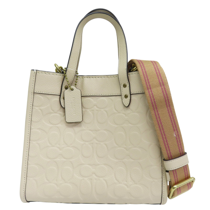 米白色 牛皮 兩用包【COACH 寇馳】 G2139 C4829-0