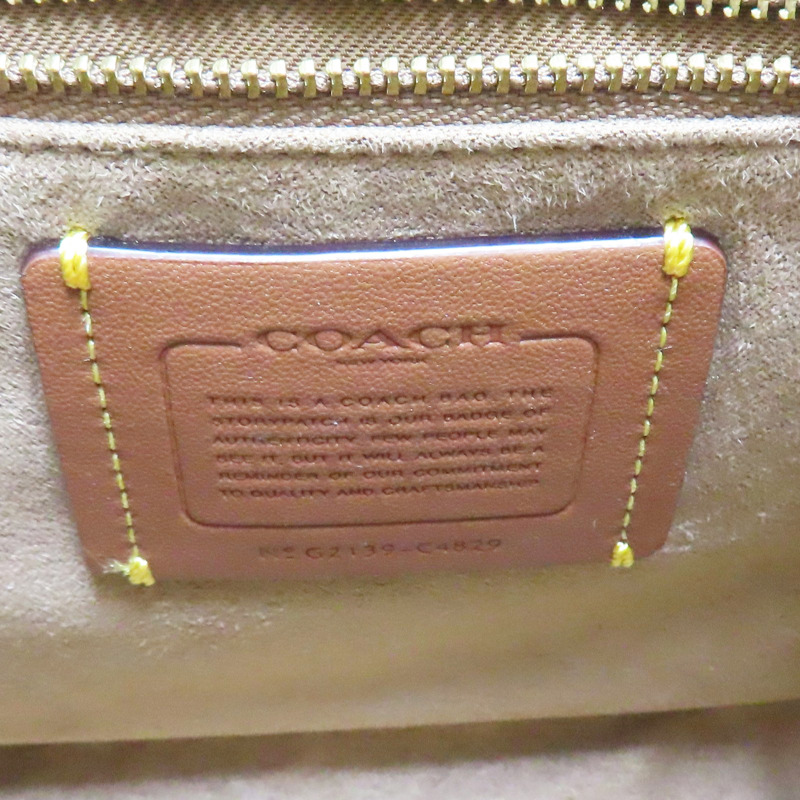 米白色 牛皮 兩用包【COACH 寇馳】 G2139 C4829-6