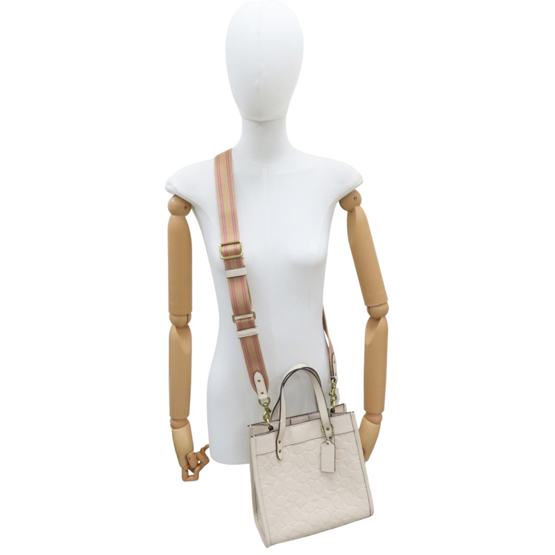 米白色 牛皮 兩用包【COACH 寇馳】 G2139 C4829-7