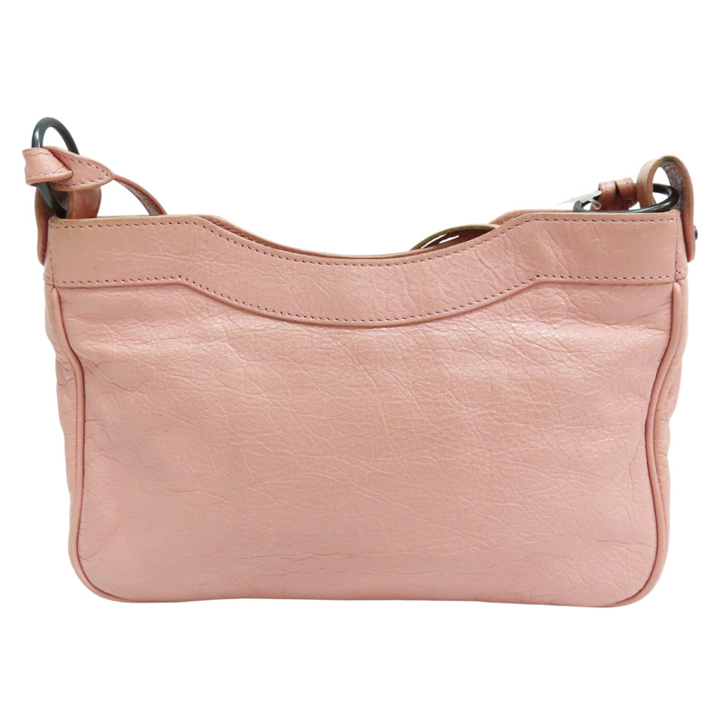 粉色 山羊皮 肩背包【BALENCIAGA 巴黎世家】 #242803-1