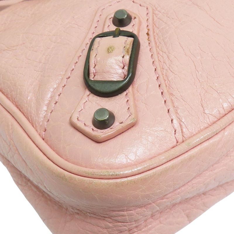 粉色 山羊皮 肩背包【BALENCIAGA 巴黎世家】 #242803-10