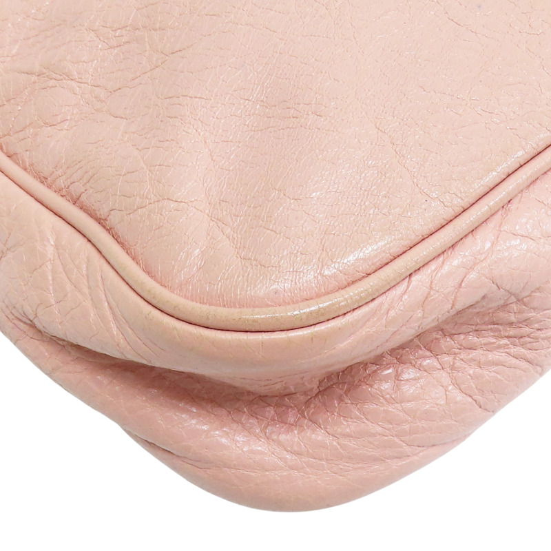 粉色 山羊皮 肩背包【BALENCIAGA 巴黎世家】 #242803-12