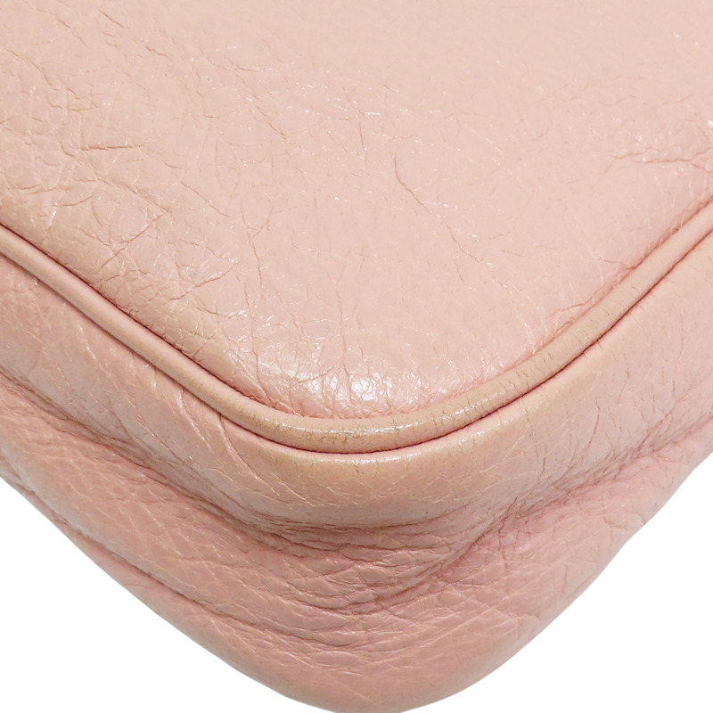 粉色 山羊皮 肩背包【BALENCIAGA 巴黎世家】 #242803-13