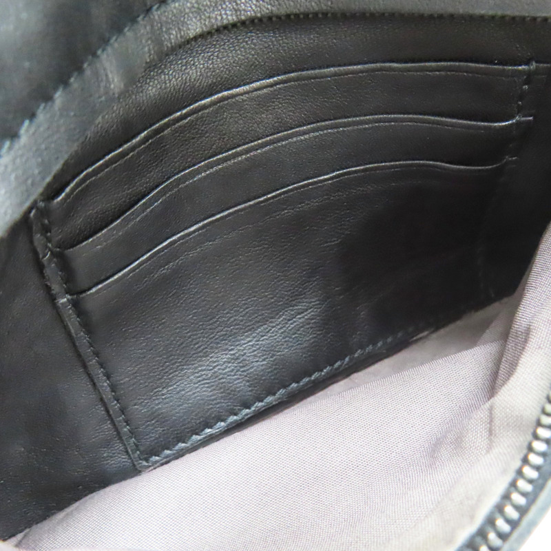 黑色 羊皮編織 mini 鏈帶包【BOTTEGA VENETA BV 寶緹嘉】-5