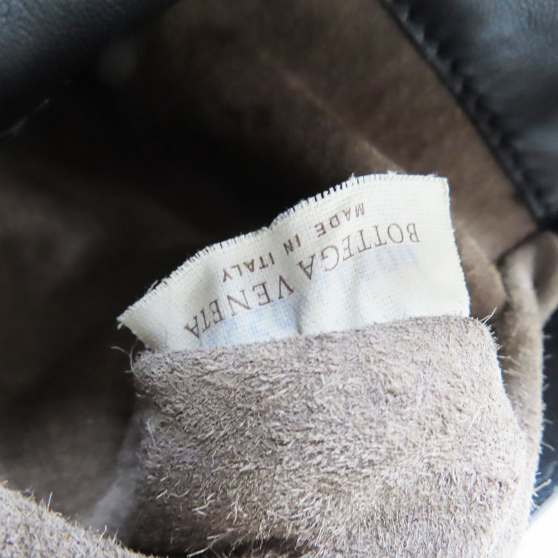 黑色 羊皮編織 mini 鏈帶包【BOTTEGA VENETA BV 寶緹嘉】-7