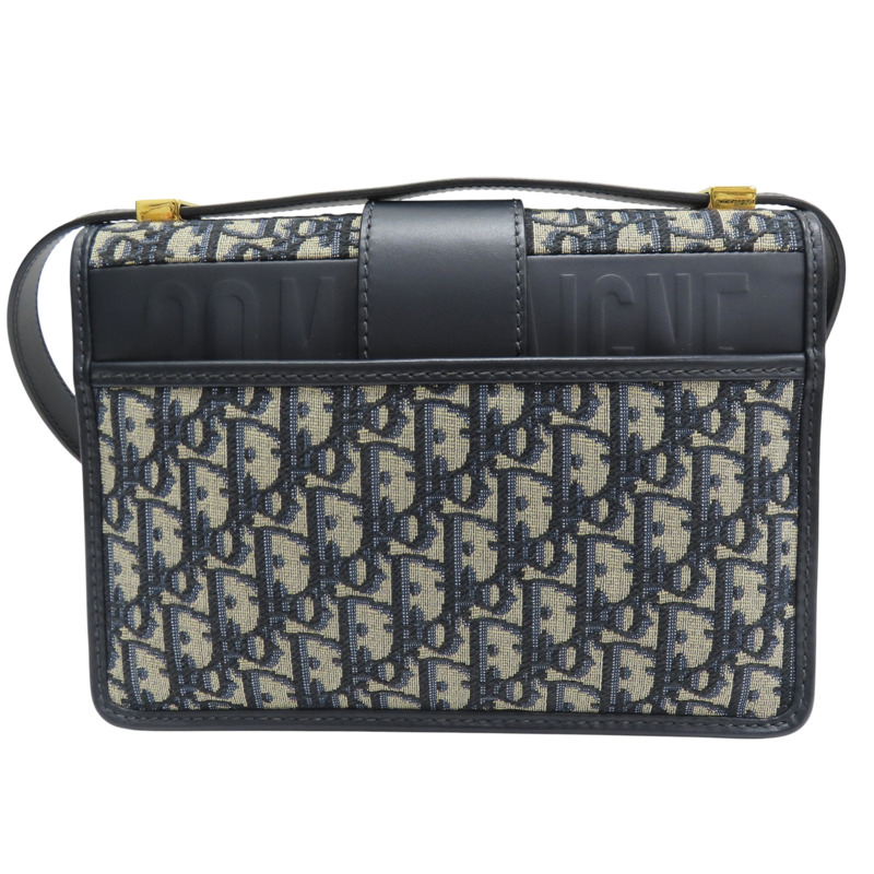藍色 緹花帆布 30 Montaigne 肩背包【Dior 迪奧】 M9203UTZQ_M928-1