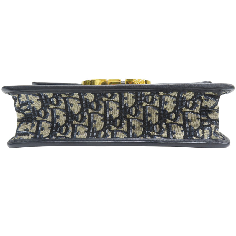 藍色 緹花帆布 30 Montaigne 肩背包【Dior 迪奧】 M9203UTZQ_M928-3