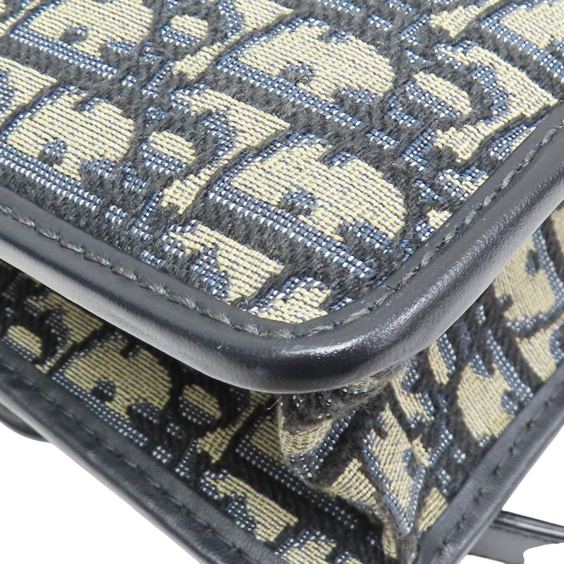 藍色 緹花帆布 30 Montaigne 肩背包【Dior 迪奧】 M9203UTZQ_M928-10