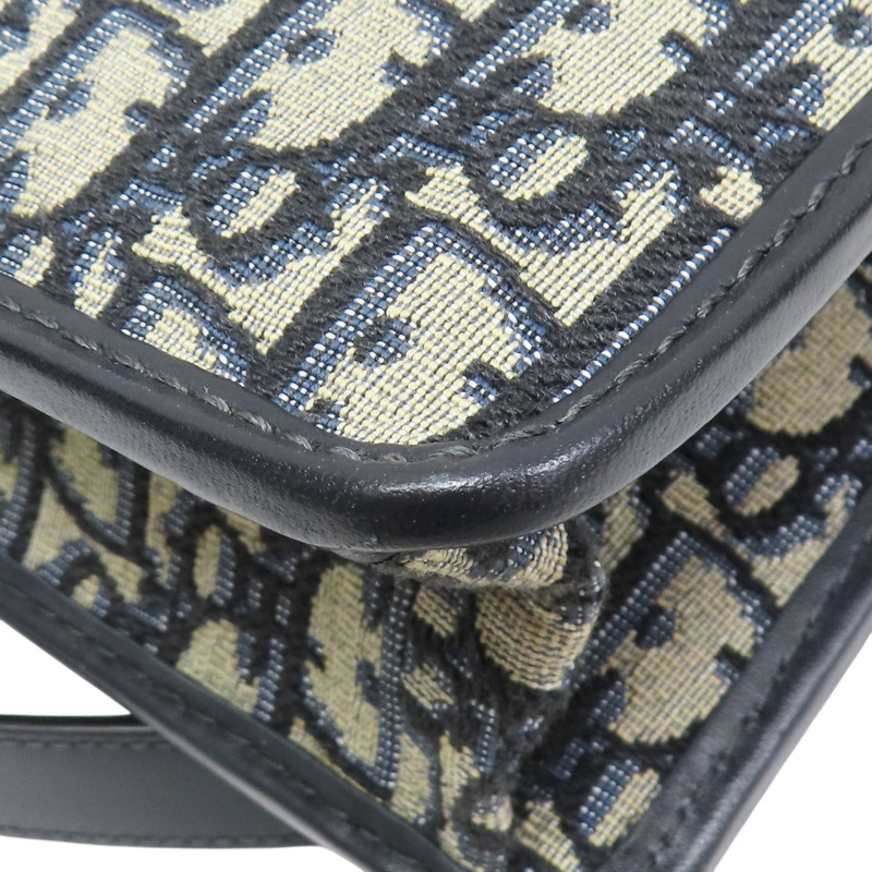 藍色 緹花帆布 30 Montaigne 肩背包【Dior 迪奧】 M9203UTZQ_M928-11