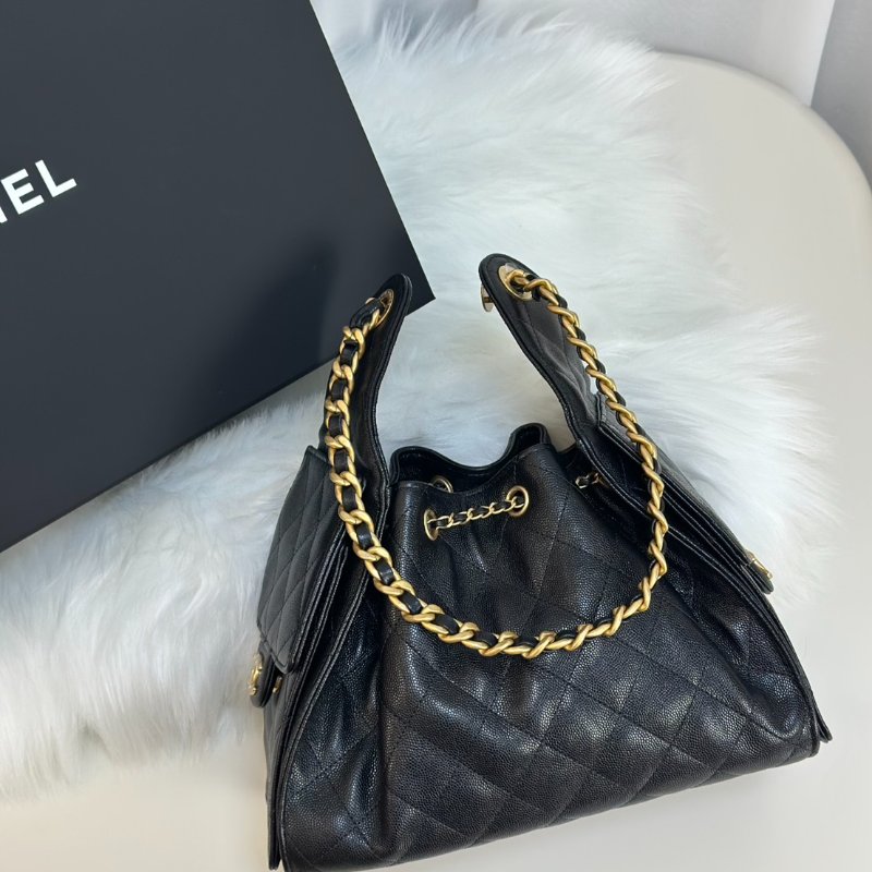 CHANEL 25 Hobo bag - 小號黑金-7