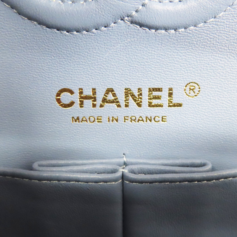 藍色 單寧布 COCO 23 鏈帶肩背包 金釦【CHANEL 香奈兒】 A01113-5