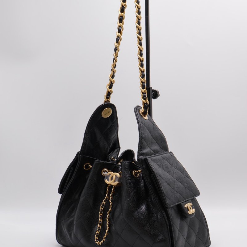 CHANEL 25 Hobo bag - 小號黑金-9