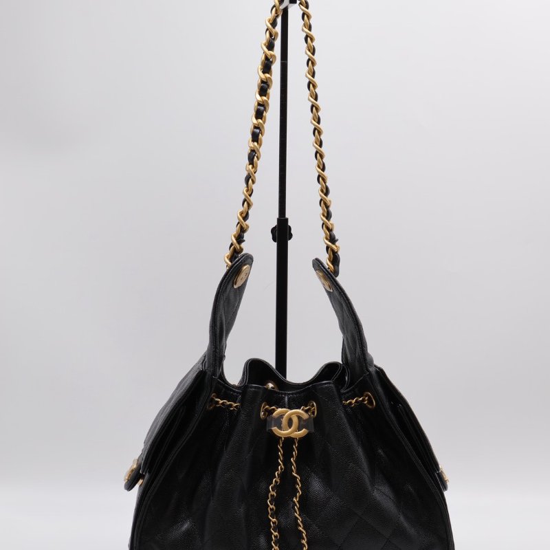 CHANEL 25 Hobo bag - 小號黑金-10