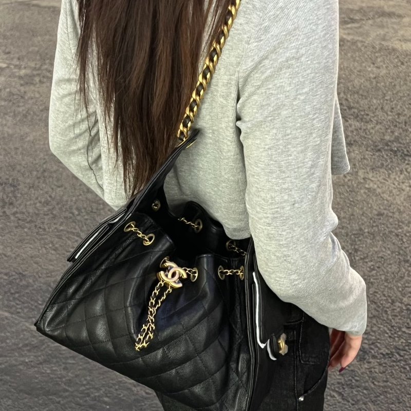 CHANEL 25 Hobo bag - 小號黑金-13