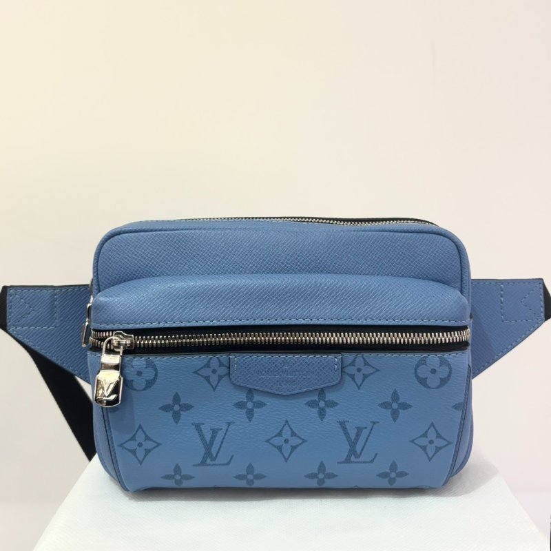 LV 藍灰 LOGO 腰包 OUTDOOR-0