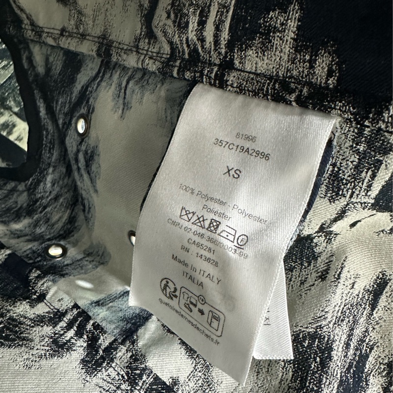 Dior迪奧 爆款茹伊動物園圖案短袖連帽夾克 藍色 XS-4