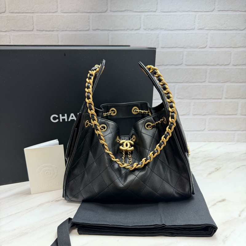 Chanel 香奈兒 爆款 25Bag 小號 荔枝皮 黑金-0