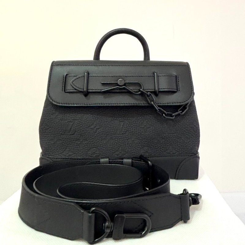 LV黑牛皮壓紋 Steamer PM-0