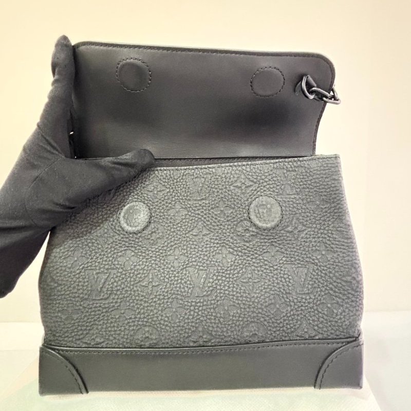 LV黑牛皮壓紋 Steamer PM-4