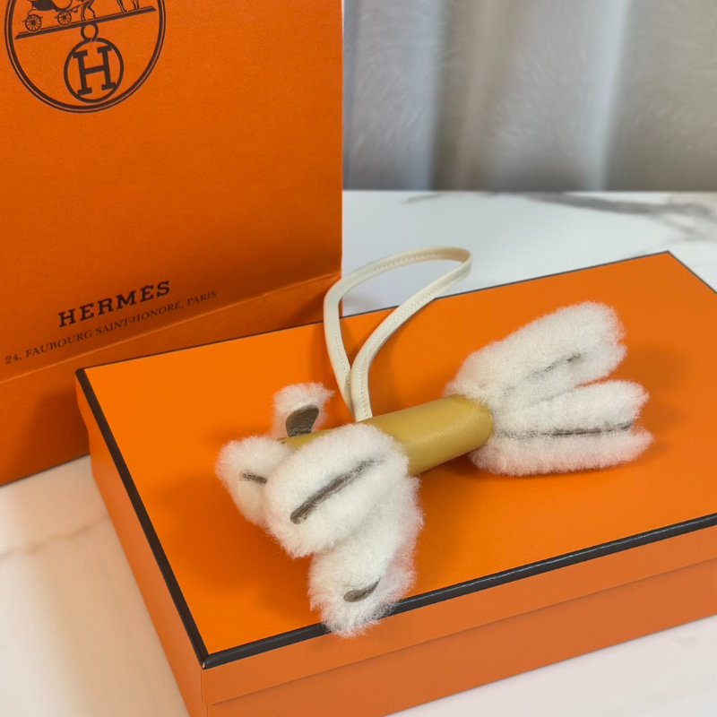 HERMES Budy charm狐狸犬 - 稻草黃 / 奶昔白 K-2