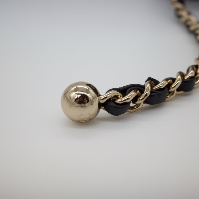 Chanel 香奈兒 2023 Mini Flap Bag 經典菱格紋 Pearl Crush方胖子 ⚽️足球金球 可調節鍊條 小牛皮 鏈條包 肩背包-9