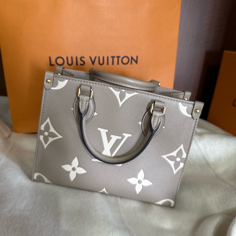 LV on the go小號 大象灰-6