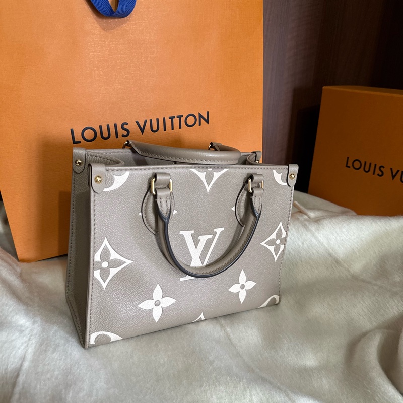 LV on the go小號 大象灰-7