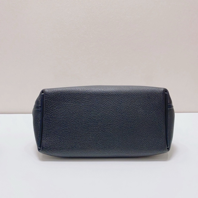 98新Hermes 爱马仕黑色2424-29小号金扣单肩包-3