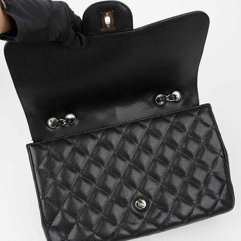 CHANEL Caviar經典大翻蓋單肩斜背包 A58600-8