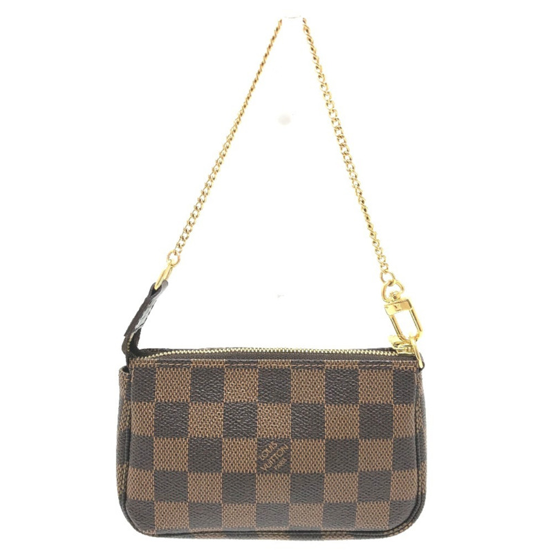路易威登 N58011 迷你 Pochette Accessoires T&B 包袋配件包 Damier 帆布 女士 Ebene 棕色-1