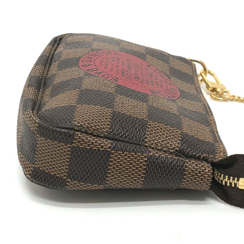 路易威登 N58011 迷你 Pochette Accessoires T&B 包袋配件包 Damier 帆布 女士 Ebene 棕色-2