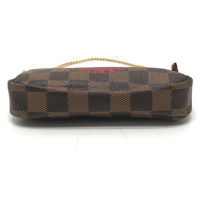 路易威登 N58011 迷你 Pochette Accessoires T&B 包袋配件包 Damier 帆布 女士 Ebene 棕色-4