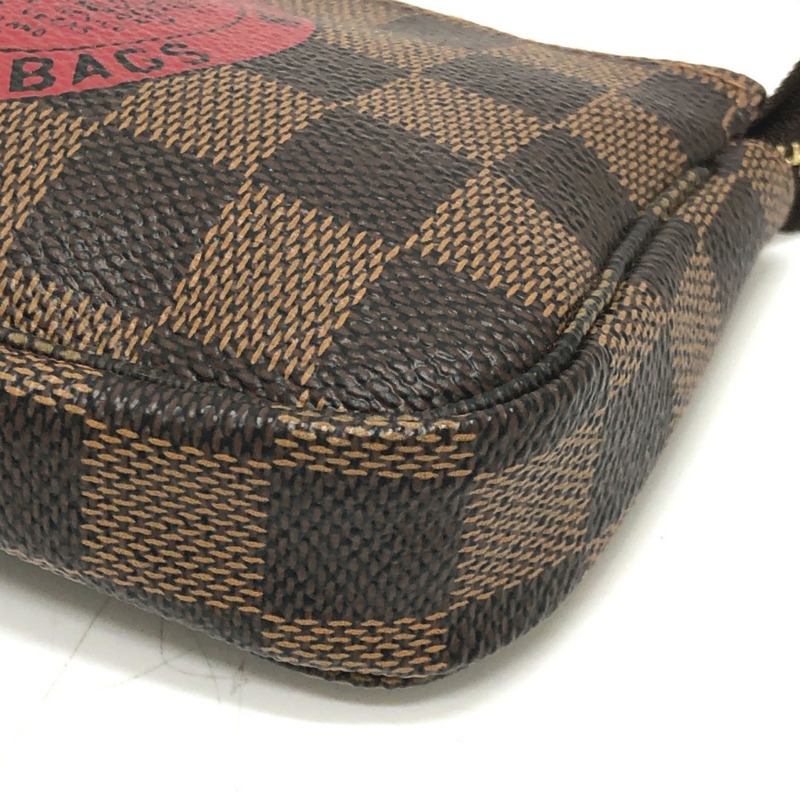 路易威登 N58011 迷你 Pochette Accessoires T&B 包袋配件包 Damier 帆布 女士 Ebene 棕色-5