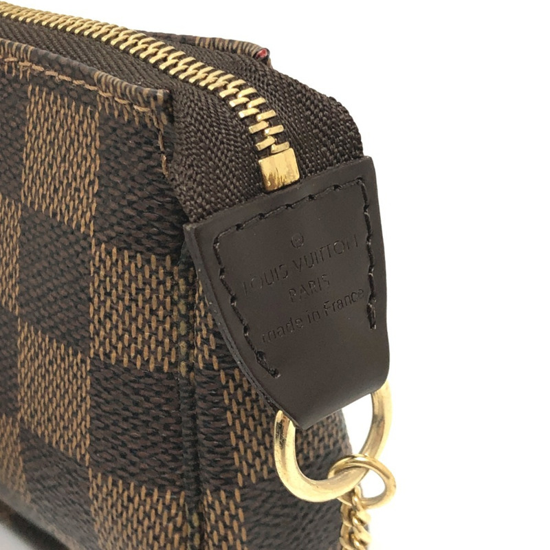 路易威登 N58011 迷你 Pochette Accessoires T&B 包袋配件包 Damier 帆布 女士 Ebene 棕色-7