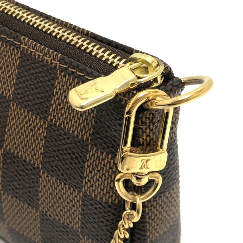 路易威登 N58011 迷你 Pochette Accessoires T&B 包袋配件包 Damier 帆布 女士 Ebene 棕色-8