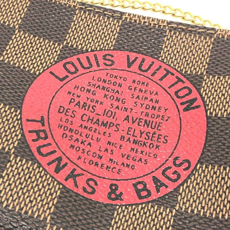 路易威登 N58011 迷你 Pochette Accessoires T&B 包袋配件包 Damier 帆布 女士 Ebene 棕色-11