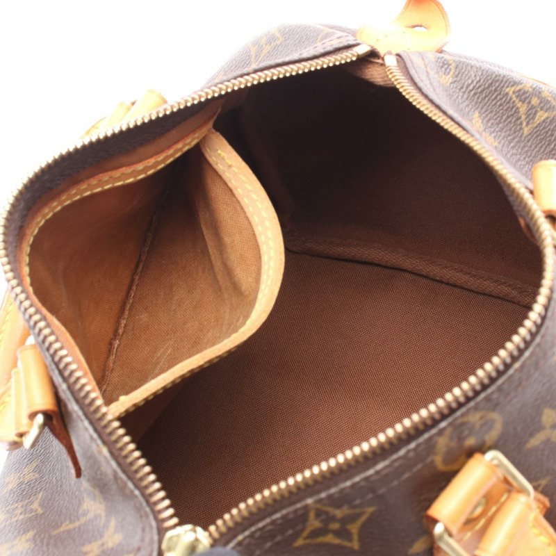 路易威登 Speedy 25 手提包 M41528 Monogram 帆布皮革棕色二手女士-2