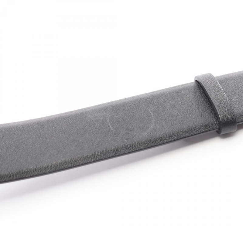 香奈兒 COCO 標誌皮帶，皮革材質，鑲有水鑽和人造珍珠，黑白配色，二手。-5