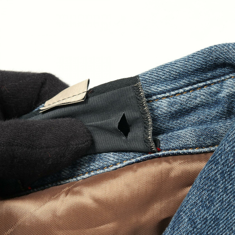 GUCCI 水洗有機牛仔襯衫外套 772882 棉質 海軍藍 二手 女款 #40-4