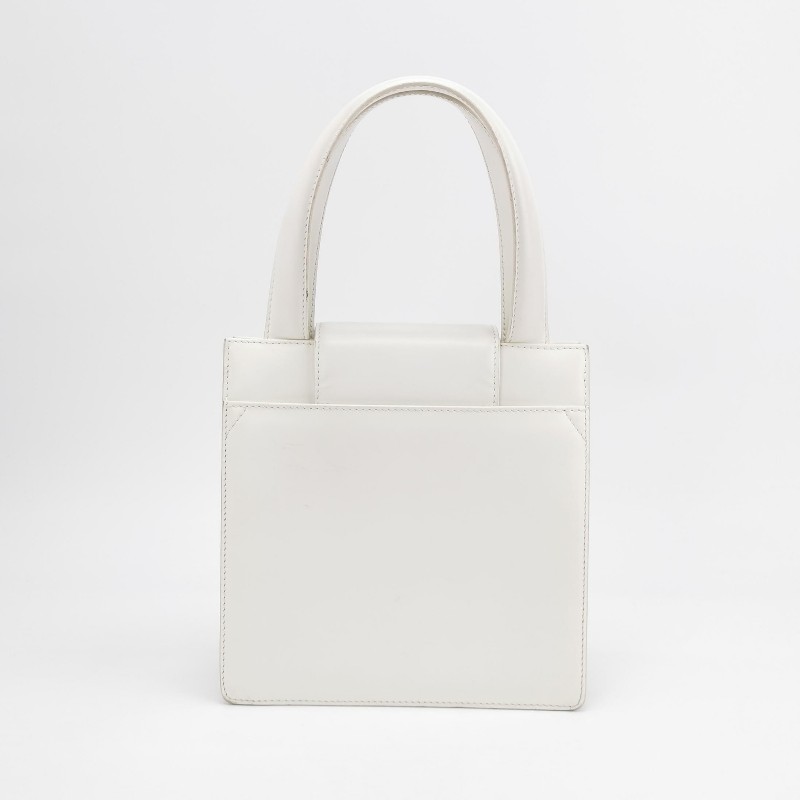 Bvlgari牛皮純色金屬扣單肩包-3