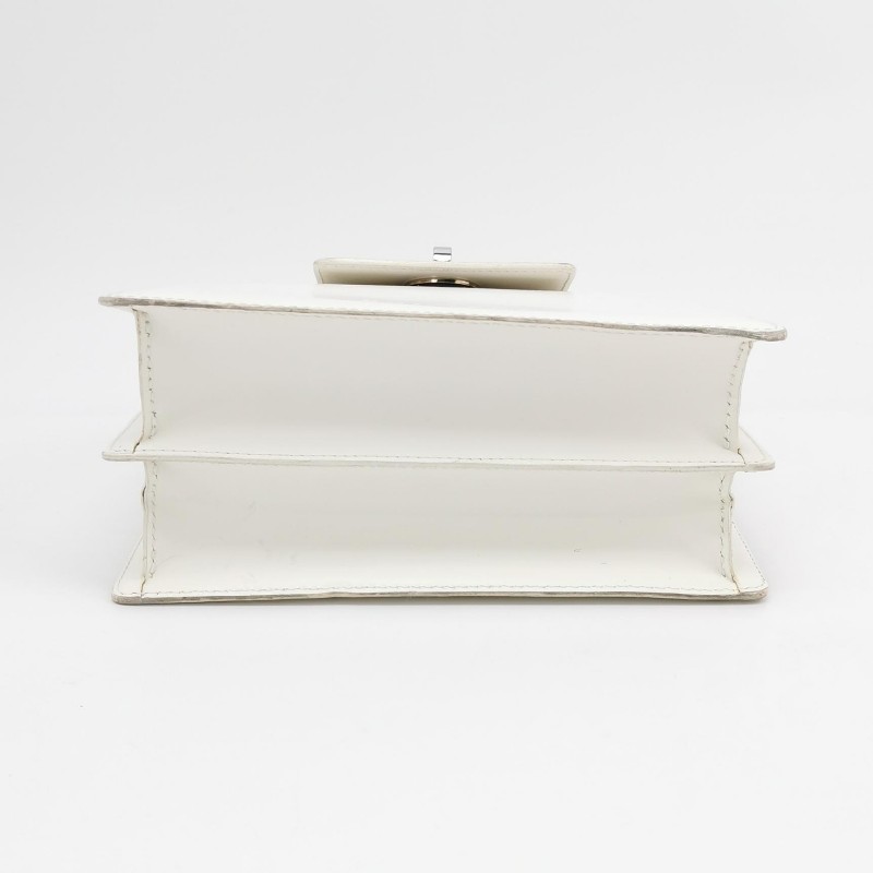 Bvlgari牛皮純色金屬扣單肩包-4