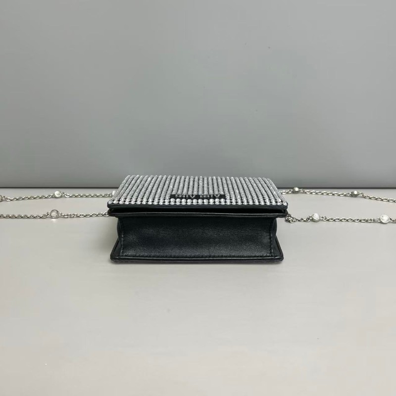 Miu Miu滿水鑽寶石鏈條 斜背包 肩背包-6