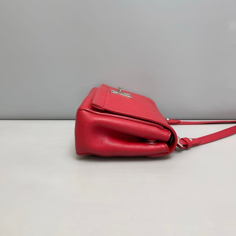 LV路易威登Mylockme BB紅色牛皮荔枝紋包-3