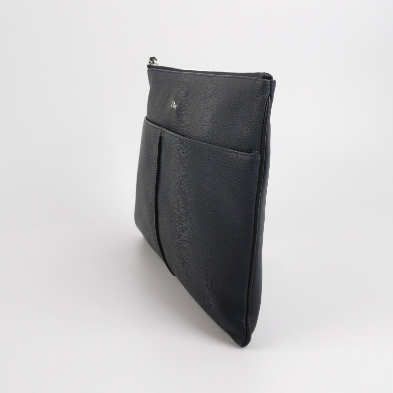 Dior牛皮純色字母Logo手提包-1