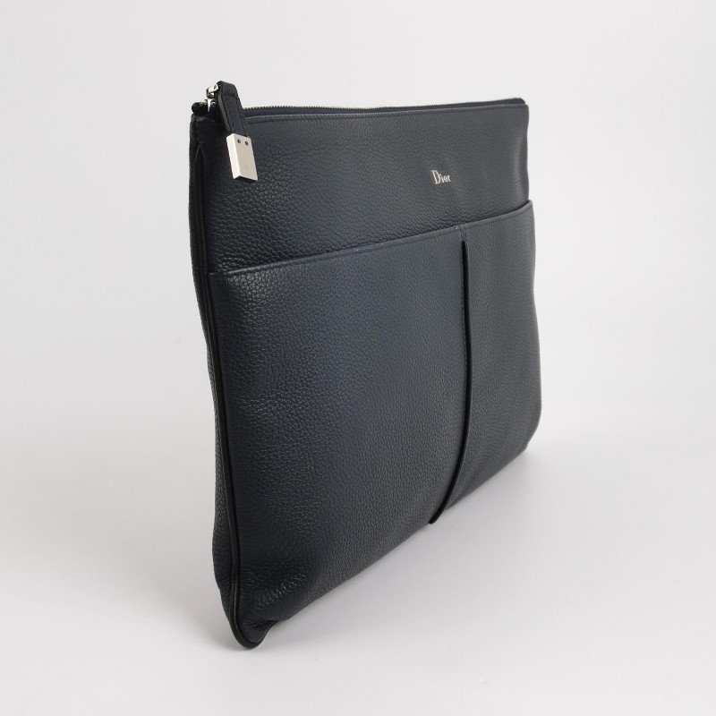 Dior牛皮純色字母Logo手提包-2