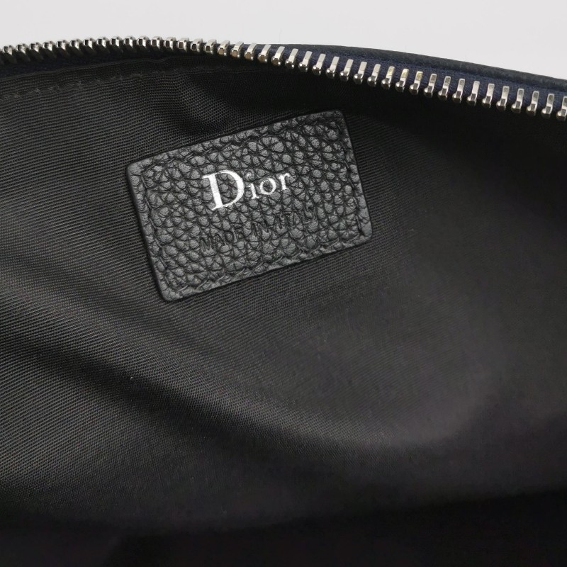 Dior牛皮純色字母Logo手提包-6