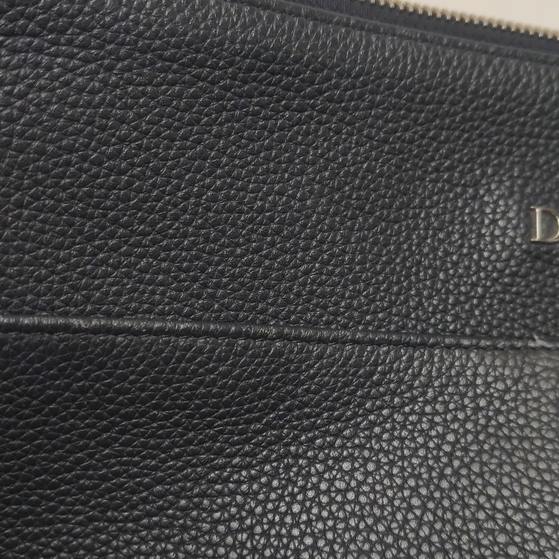 Dior牛皮純色字母Logo手提包-9