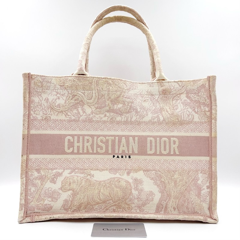 Dior/迪奧 動物園tote托特粉紅色中號 手提包-0